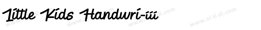 Little Kids Handwri字体转换